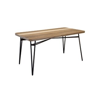 Brighton 59" Wide Dining Table, Brown/ White - Bed Bath & Beyond - 38434067